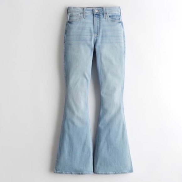 NWOT Urban Outfitters BDG Size 32 Bleach Wash Denim Flare Cropped Jeans - Picture 2 of 5